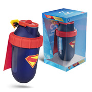 SHAKESPHERE Superman Edition bottle front view highlighting portable protein on the go