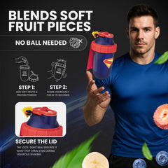 SHAKESPHERE Superman Edition 450ml measurement marks for precise serving sizes