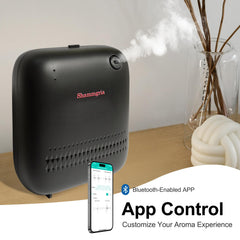 Shammgria diffuser app control interface for easy scent management