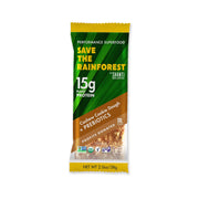 SHANTI BALANCE gut health cashew cookie dough bar close-up with creamy texture and chips