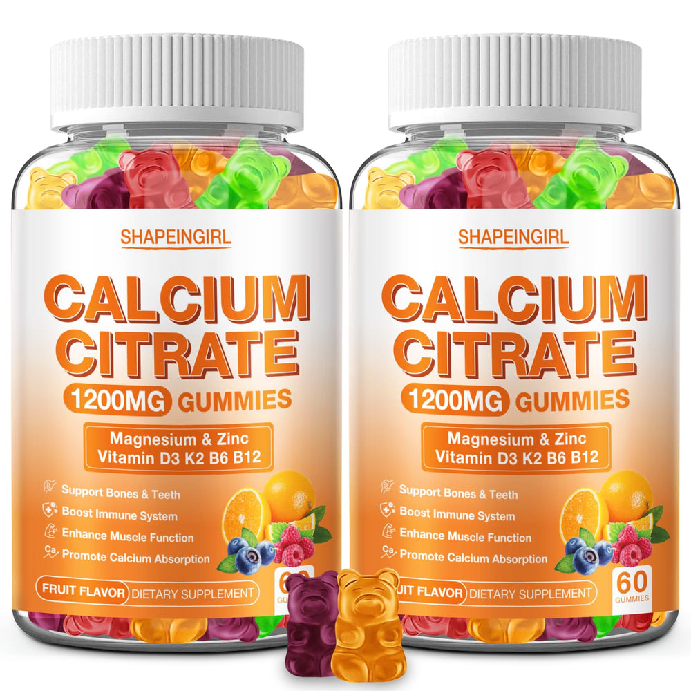 SHAPEINGIRL calcium citrate 1200mg bottle – convenient daily calcium support.