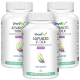 Sharoaid TUDCA Liver Support bottle front highlights 1200 mg formula for liver health