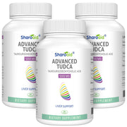 Sharoaid TUDCA Liver Support bottle front highlights 1200 mg formula for liver health