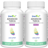 Sharoaid Tudca liver-support bottle showing 1200 mg formula for daily liver care.