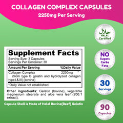 SHIFAA NUTRITION hydrolyzed collagen capsules offer easy swallowing for everyday beauty and joint support.