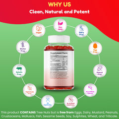 SHIFAA NUTRITION gummies in natural apple flavor for easy daily use.