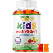 SHIFAA NUTRITION halal kids multivitamin gummies bottle supports daily growth and energy.