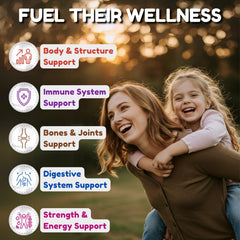 SHIFAA NUTRITION halal kids multivitamin gummies soft chewy texture for kid-friendly intake.