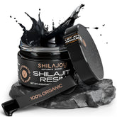 SHILAJOY Organic Shilajit Resin bottle highlights Himalayan purity and energy support