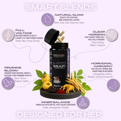 SHILAJOY Sensuwell capsules glow image noting skin, hair, and nails support