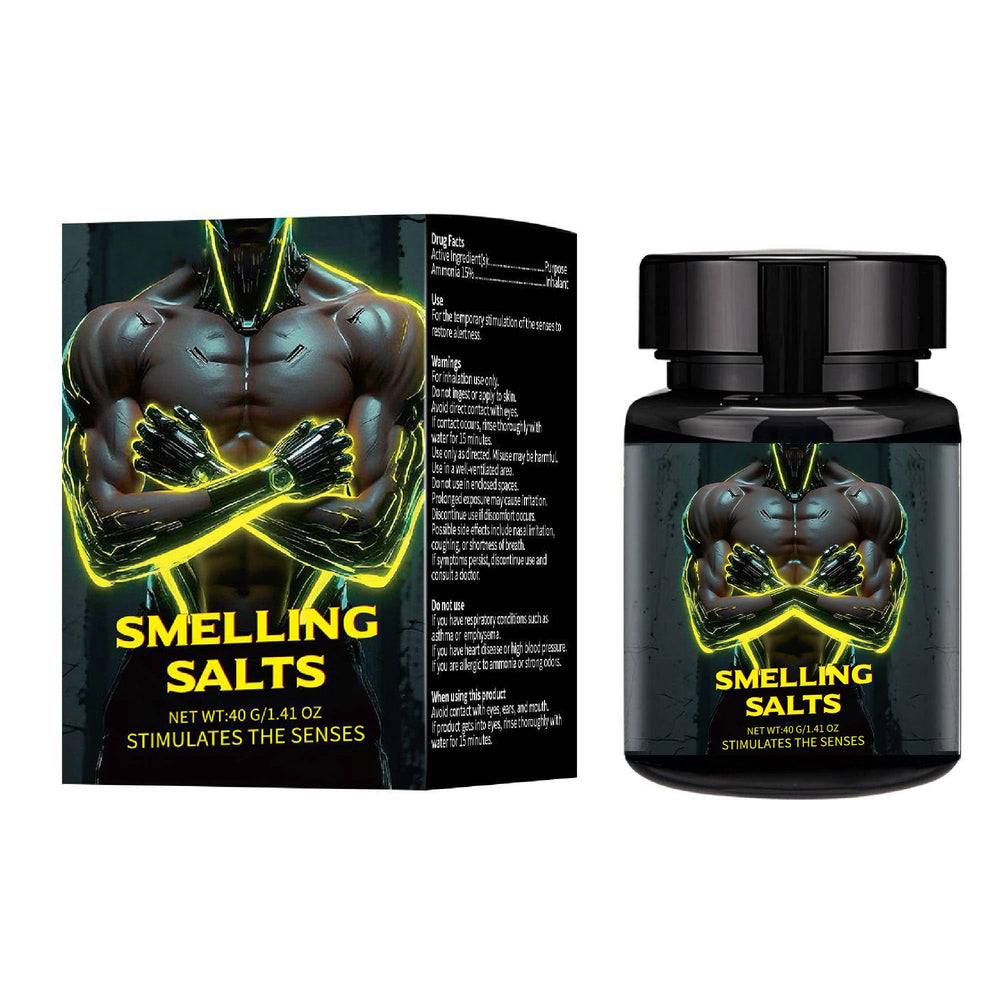 Shileoo premium smelling salts bottle for gym use, boosts alertness and focus.