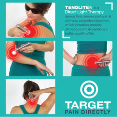 SHINE device in use on elbow joint for comfortable post-activity support.