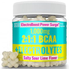 SHIZAM bottle of Salty Sour Lime gummies for on-the-go energy.