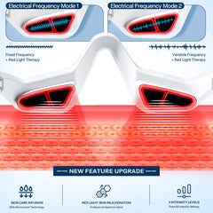 Shmian Red-Light Therapy Glasses close-up with gentle glow