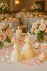ShopCutie-Plus Rose Fragrance Candle, enhances romantic ambiance with soft, lasting scent.