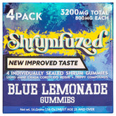 Shrumfuzed nootropic gummy bottle pour highlights convenient daily dosing for focused energy