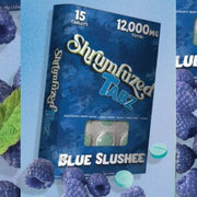 Shrumfuzed Tablets Blue Slushee pack shown for on-the-go focus.