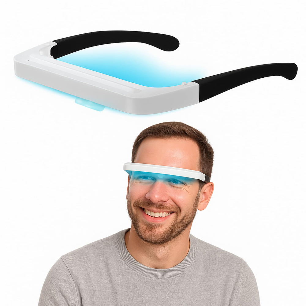 SHUFFLE LIFE light therapy glasses portable on-the-go energy boost