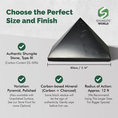 Shungite World pyramid 80mm beside router to visualize grounding near electronics.