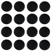 Shungite World 16-piece stickers on a device with polished 40 mm stones for grounding energy.