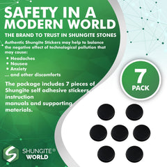 Shungite World sticker on tablet demonstrates on-the-go balance