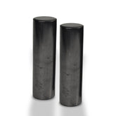 Shungite World two polished cylinders for grounding during meditation.