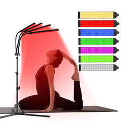 Shyineyou 7-color LED therapy lamp base with warm, targeted light