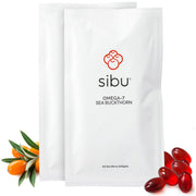 Sibu sea buckthorn omega-7 softgels bottle highlighting premium omega-7 for skin and nails