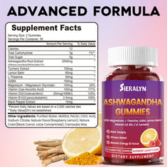 Sieralyn Ashwagandha Gummies two-gummies serving for convenient daily dose