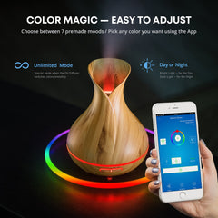 Sierra Modern Home ultrasonic diffuser 400ml tank for long-lasting mist