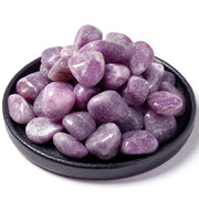SigMntun Lepidolita: piedras pulidas para meditación y equilibrio emocional.