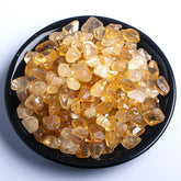 SigMntun polished Brazilian citrine chips collection for crafts and home decor.