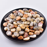 SigMntun polished crazy lace agate chips for meditation and energy balance.
