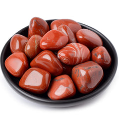 SigMntun red jasper polished stones for meditation and calm energy at home.