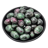 SigMntun Ruby Zoisite set natural polished stones for meditation and chakra balance