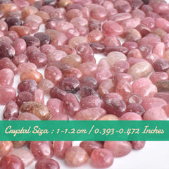 SigMntun strawberry quartz tumbling 10 oz chips for artistic designs and home décor projects.