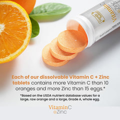 SIGNIFY NATURE Vitamin C fizz in glass highlighting refreshing daily immune support.