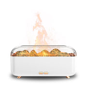 SIHUADON diffuser with flame light creates cozy ambiance in the living room