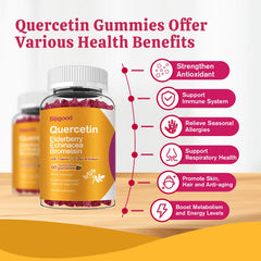 Close-up texture of Sijigood quercetin gummies for chewable ease.