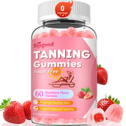 Sijigood tanning gummies bottle for daily self-tan routine