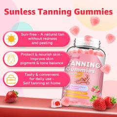 Sijigood strawberry-flavor gummies highlight sugar-free self-tan option