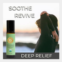 Silk Road Organic Muscle Relief roll-on minty scent delivers refreshing aromatherapy during workouts