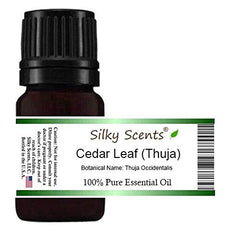 Silky Scents Cedar Leaf Oil bottle, ideal for diffusion and everyday use.