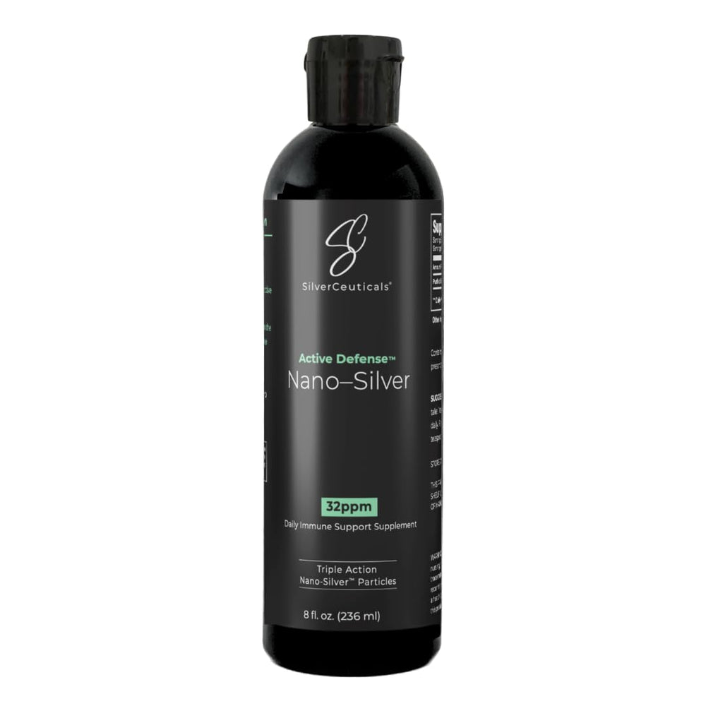 SilverCeuticals nano colloidal silver bottle shown for daily immune support potential