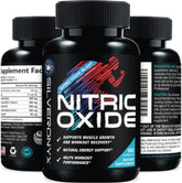 SilverOnyx Extra Strength Nitric Oxide bottle for enhanced workout endurance