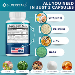 Spinach and zinc ingredients visual indicating nutrient blend