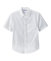 Silverts magnetic-buttons short-sleeve shirt front view for easy dressing with limited hand mobility.