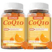 Simhould CoQ10 gummies bottle front view for daily energy support.