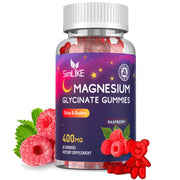 Simlike Magnesium Glycinate Gummies bottle for calm support and sleep