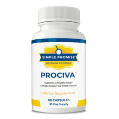 Simple Promise Prociva bottle front for daily heart support.